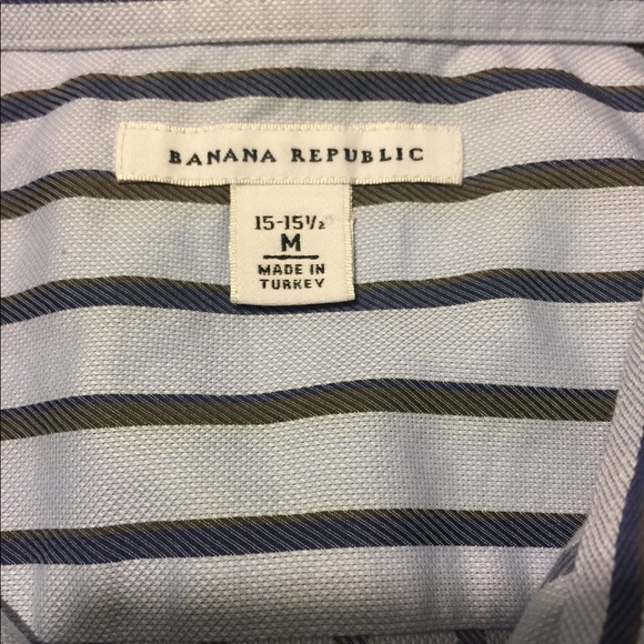 Banana Republic striped button-down shirt - Picture 3 of 4